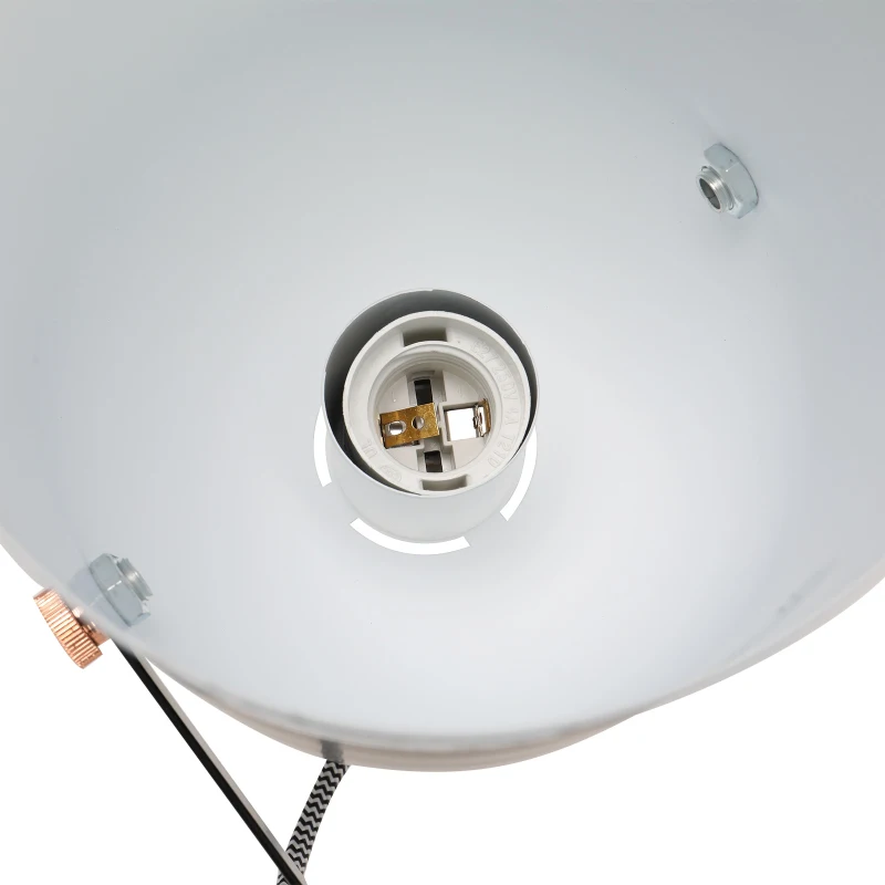 HOMCOM Stehleuchte Stehlampe E27-Fassung neben Sofa 90° verstellbar Metall Schwarz 25,5 x 20 x 155 cm