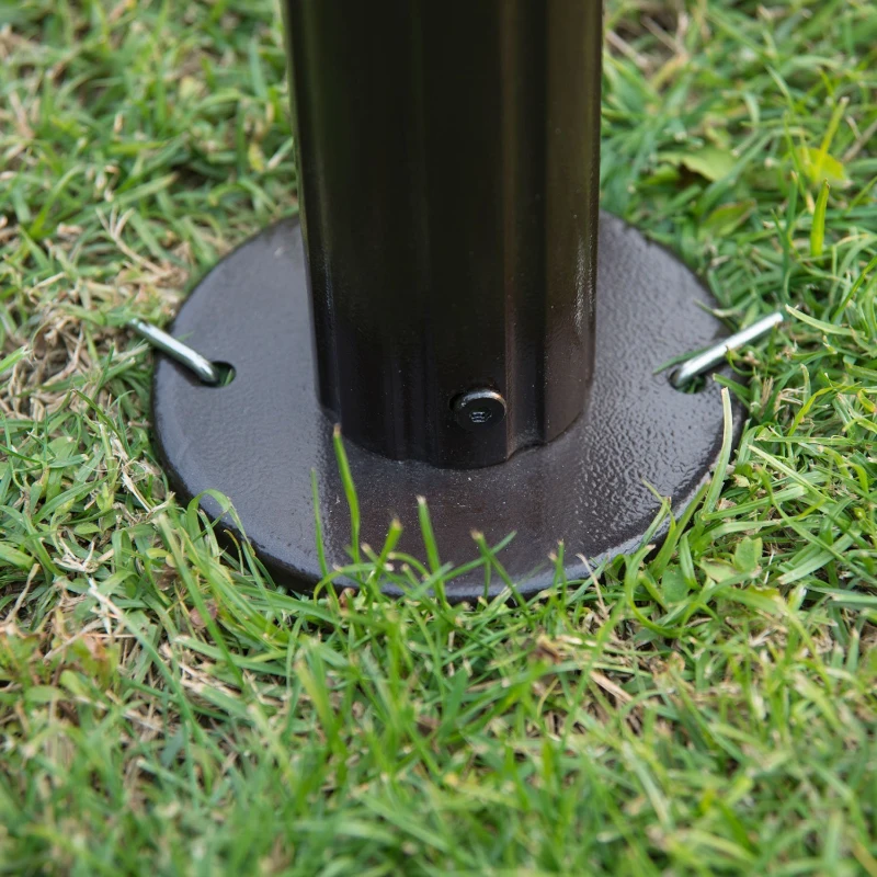 Outsunny 4 x 3 m Aluminum Garden Gazebo, Double Roof Outdoor Gazebo Canopy Shelter with Netting & Curtains for Garden, Lawn, Backyard and Deck, Orange