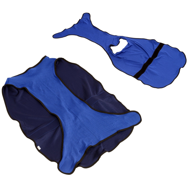 PawHut Hundekühlweste Kühlweste Kühljacke Hunde Cooling Vest schnelle Abkühlung Polyester Blau Ø56 x 60 cm