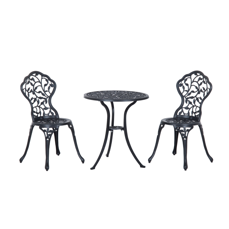 Outsunny Bistroset 3-tlg. 60 cm x 60 cm x 65 cm