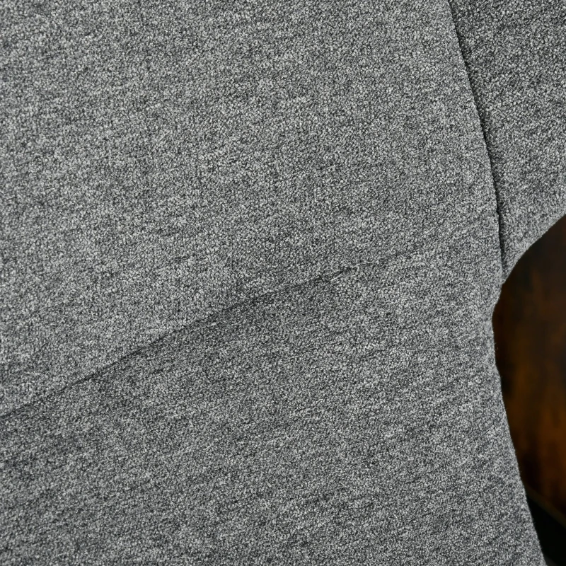 HOMCOM Liegesessel mit Fußstütze Ottomane Grau