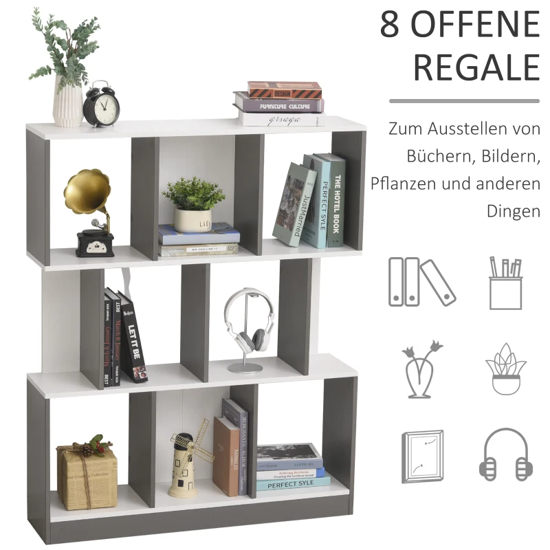 HOMCOM Biblioteczka Regał stojący Regał biurowy