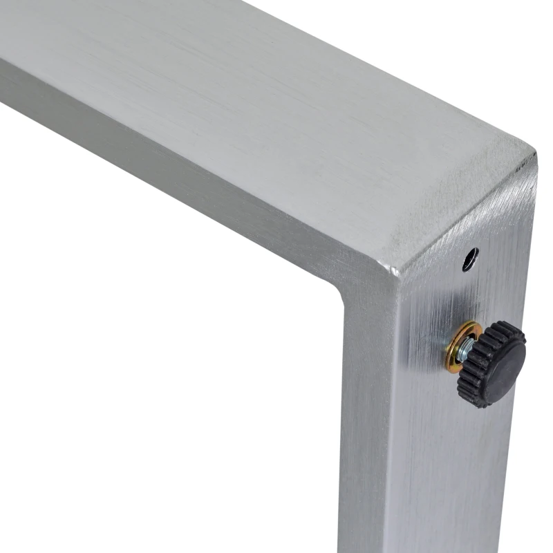 Outsunny 4-częściowy zestaw mebli ogrodowych z aluminium. Stolik z hartowanego szkła w kolorze szarym