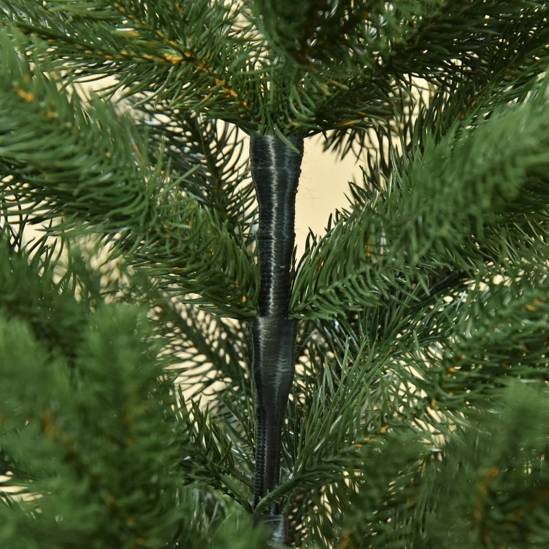 HOMCOM künstlicher Weihnachtsbaum 1,8 m Christbaum Tannenbaum PVC PE Metall Grün Ø90 x 180 cm