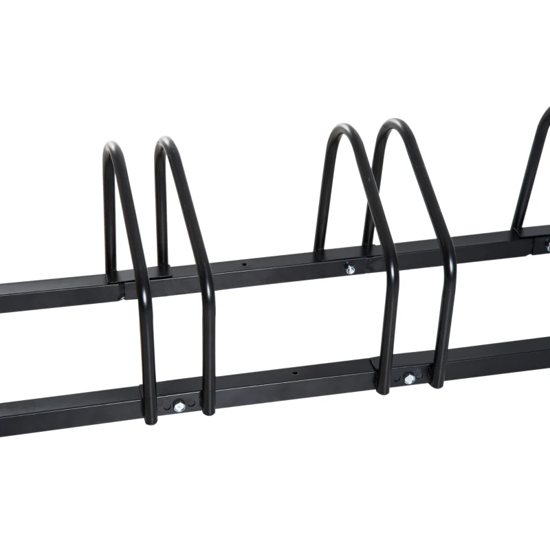 HOMCOM® STOJAK NA ROWERY 6-MIEJSCOWY czarny