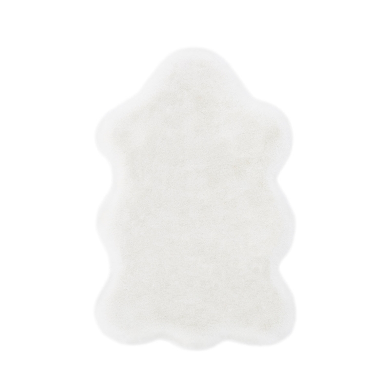 Homcom Kunstfell Hochflor Weiß 80 x 55 x 3 cm