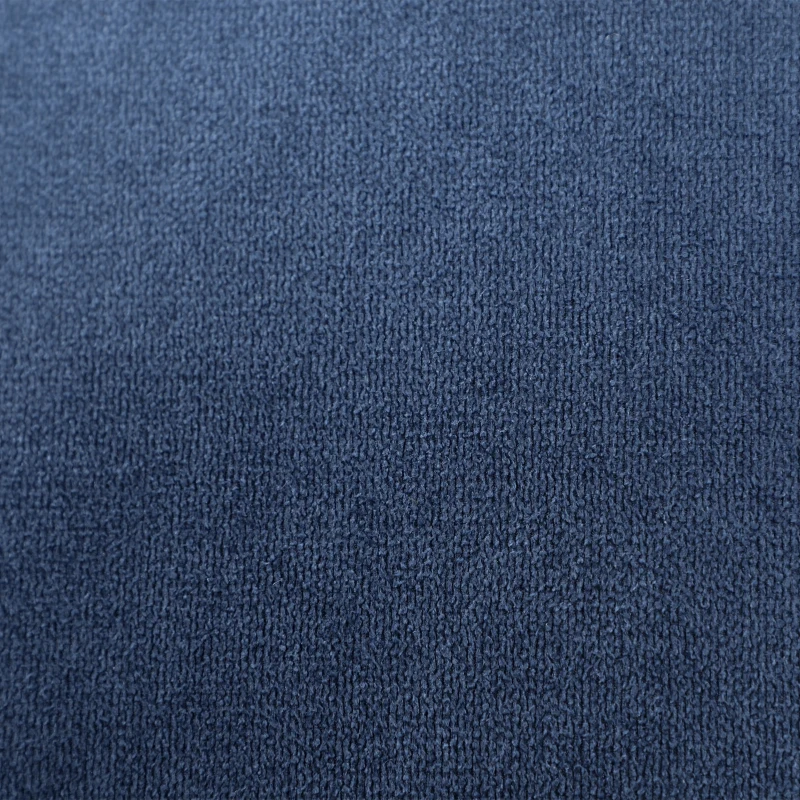 HOMCOM Schlafsofa Klappsofa 2-Sitzer Stoffsofa Bettsofa Sofa mit Schlaffunktion Sofagarnitur Flanell Metall Blau 151 x 75 x 83 cm