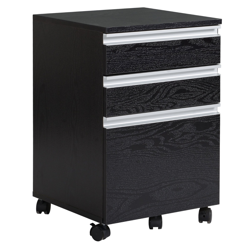 HOMCOM Rollcontainer : 39L x 39 T x 59,2 H; Schwarz