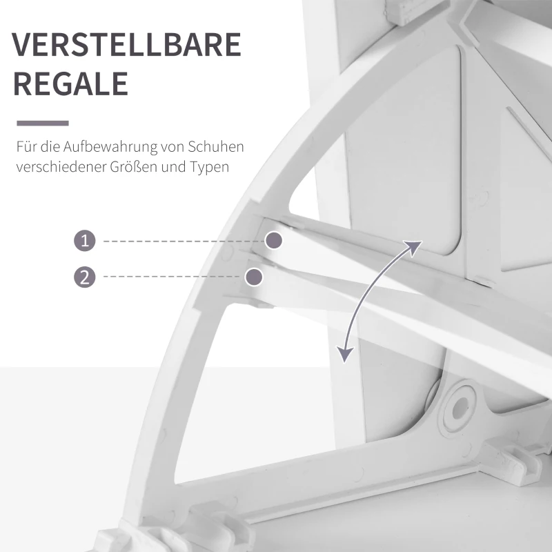 HOMCOM GARDEROBA WIESZAK LUSTRO SZAFKA NA BUTY