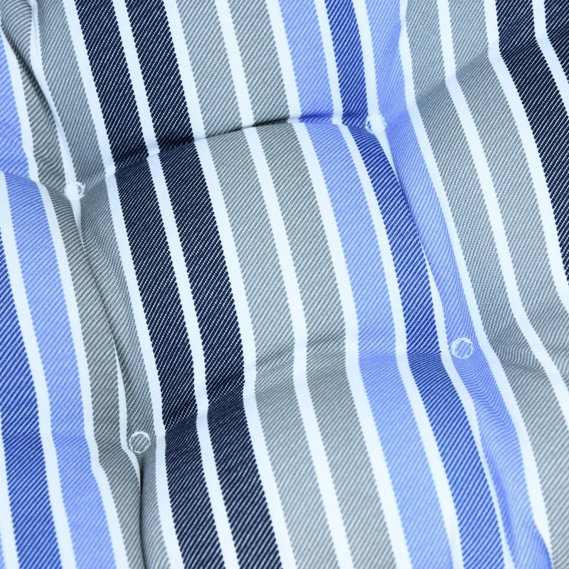 Zestaw 2 poduszek na krzesła poduszki do siedzenia 50x45cm poduszki na krzesła ogrodowe niebieskie