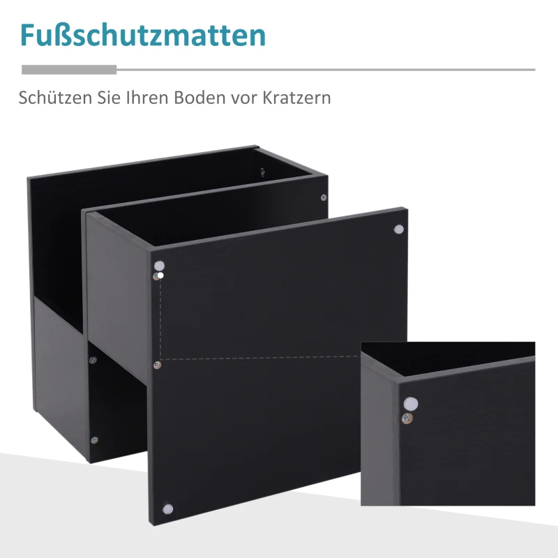 HOMCOM Bijzettafel nachttafel met modern design salontafel voor kantoor woonkamer