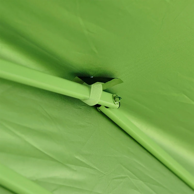 Outsunny 3 x 6 m Pop Up Gazebo with Sides and Windows, Height Adjustable Wedding Camping Party Tent Canopy Marquee with Storage Bag for Garden, Event, Green