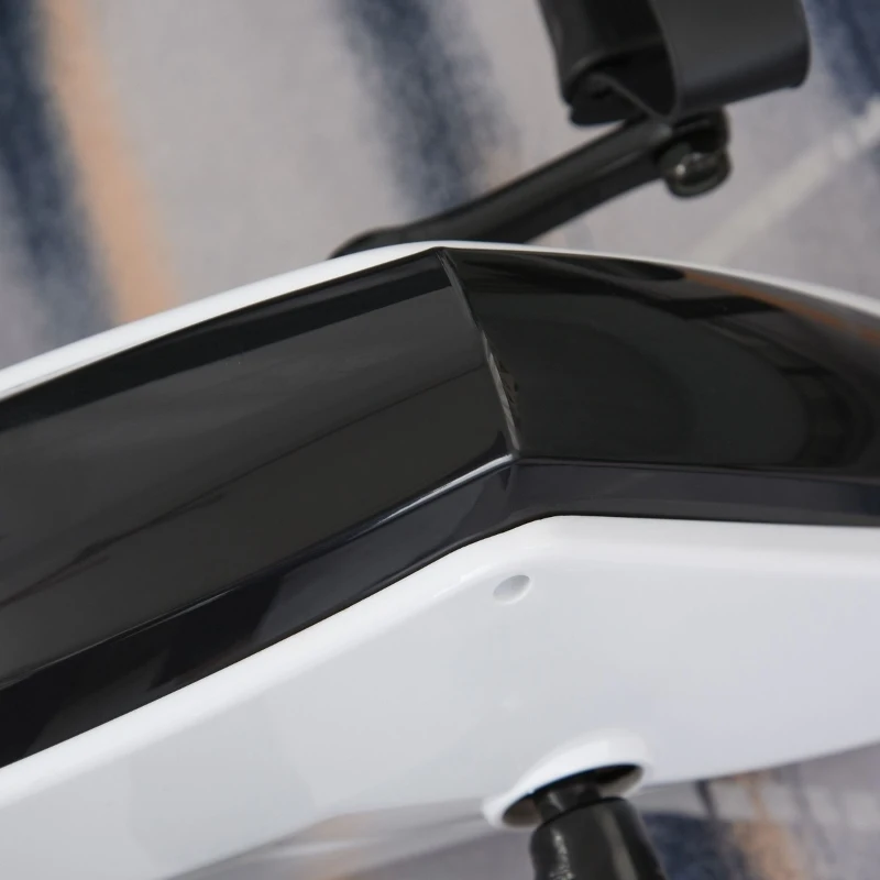 HOMCOM Magnetic Pedal Exerciser, 8-Level Adjustable Resistance Mini Exercise Bike for Arms and Legs Rehabilitation Training, Portable Trainer Fitness Equipment for Elderly People Home, Office Workout