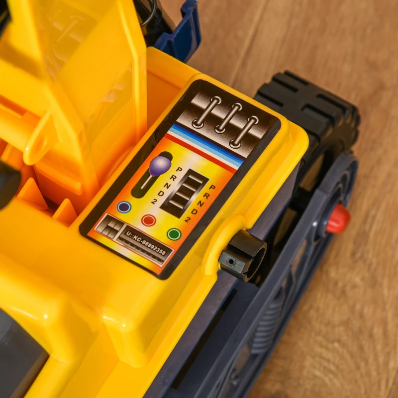 Koparka dla dzieci koparka jeździk dla małych dzieci autko z kaskiem ochronnym obrotowe