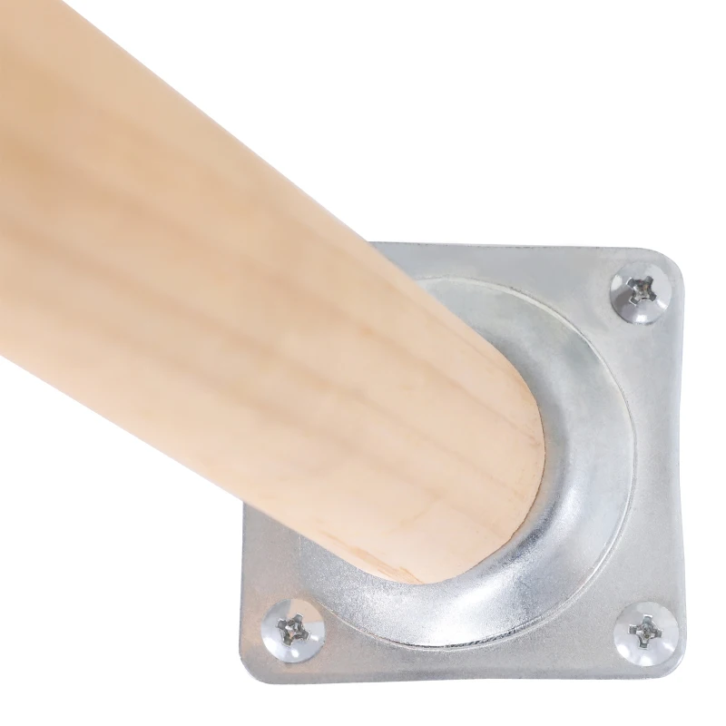 HOMCOM® Stolik Kawowy Nocny Podwyższona Krawędź Lite Drewno Płyta MDF Biały