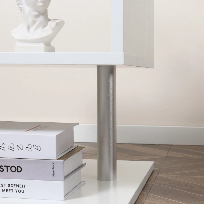 HOMCOM STOLIK KAWOWY ŁAWA NOWOCZESNA ZYGZAK biała