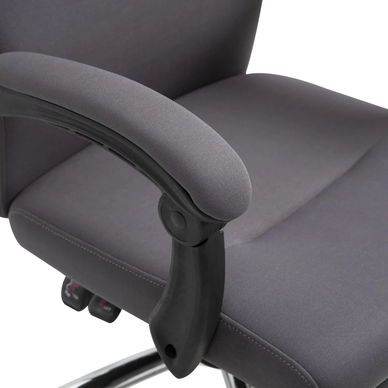Vinsetto® Bürostuhl Ergonomischer PC Drehstuhl mit Fußstütze verstellbarer Kopfstütze Grau
