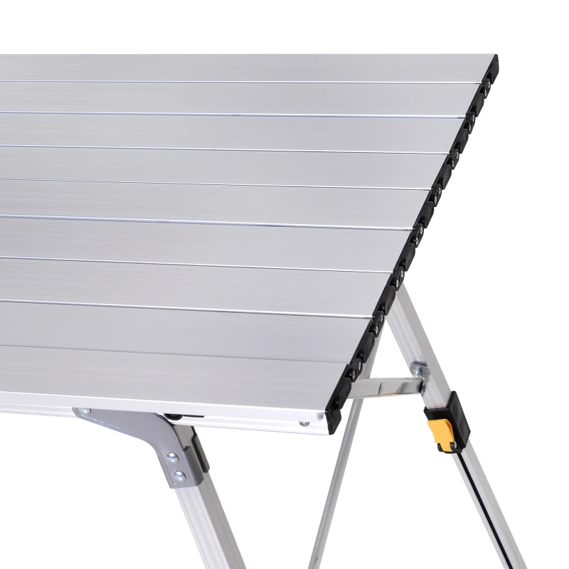 Stół piknikowy składany kempingowy regulacja wysokości torba transportowa aluminium Outsunny