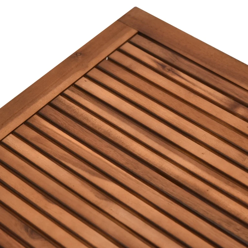 Outsunny Tuin salontafel 3-delige set stapeltafel bijzettafel koffietafel acaciahout naturel