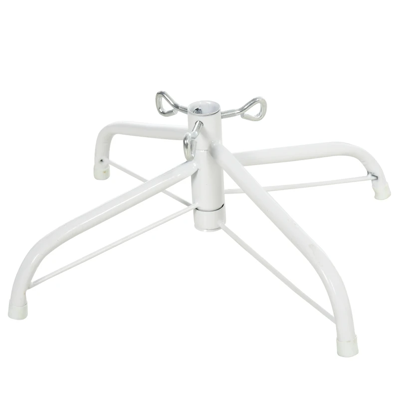 HOMCOM® Weihnachtsbaum 1,5 m Christbaum 170 Zweige mit RGB Led-Leuchten Metall PVC Weiß