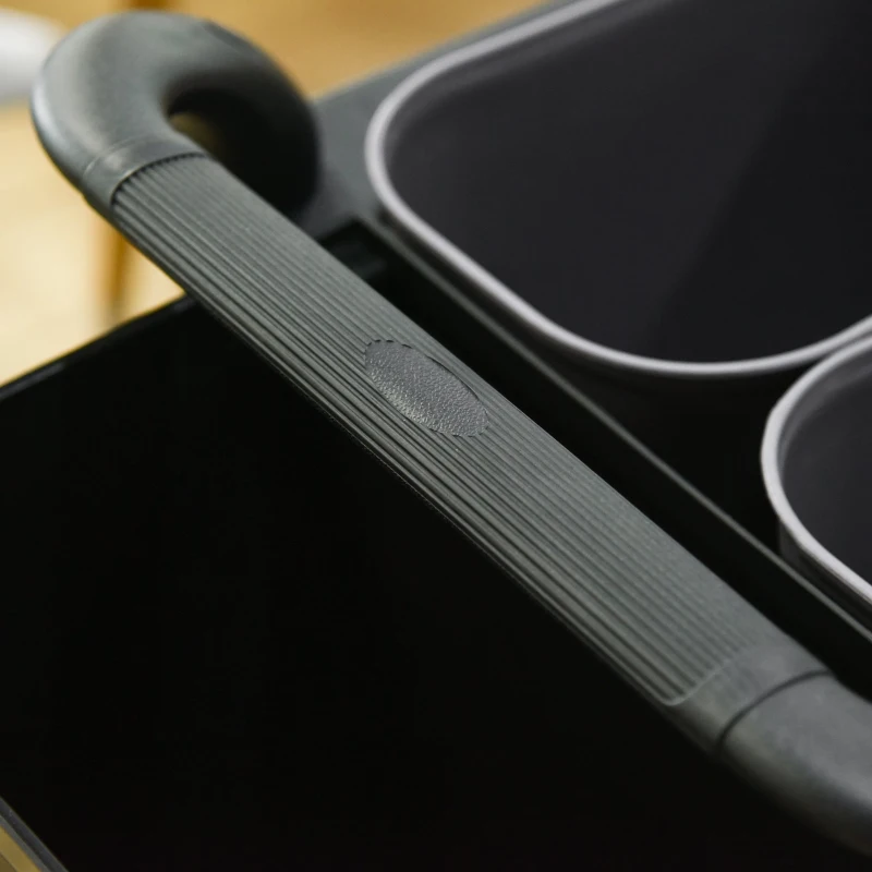 HOMCOM Putzwagen mit 3 Ebenen 110 cm x 50 cm x 92 cm