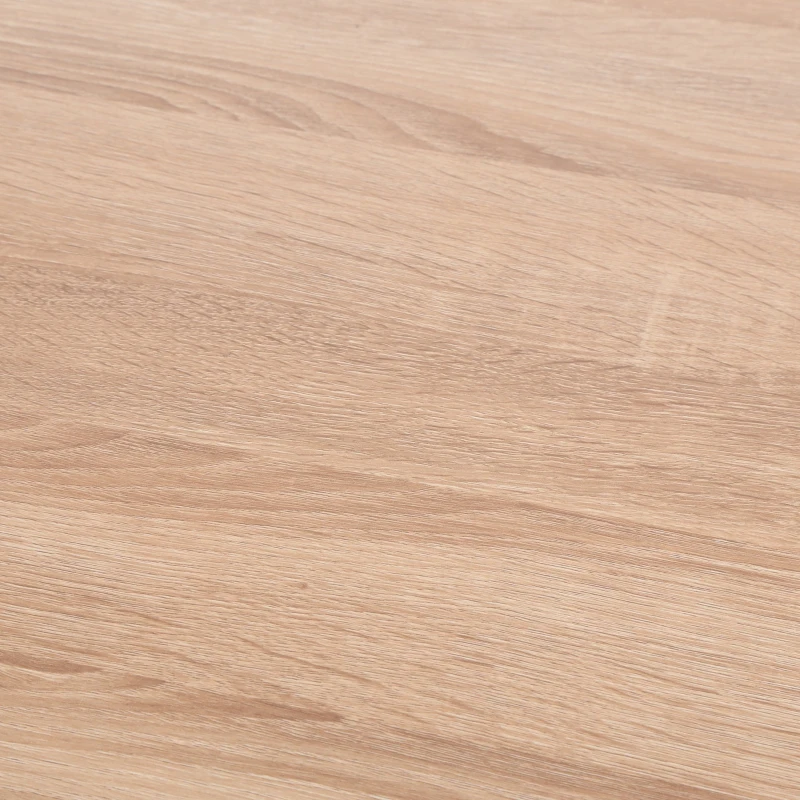 HOMCOM Biurko, biurko komputerowe, stół biurowy, stół roboczy, stół PC, wszechstronne zastosowanie z sześcioma półkami, szufladą, szerokim blatem do nauki, biura i akademika, kolor naturalny, 100 x 55 x 81,5 cm