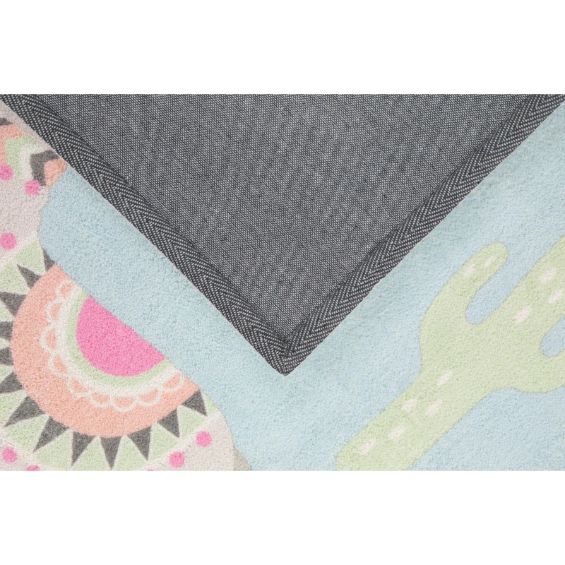 Homcom Kinderteppich Blau 150 x 80 x 1,2 cm