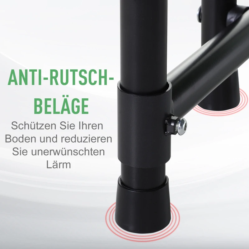 HOMCOM Fitnesstrampoline voor kinderen en volwassenen tuintrampoline groen + zwart