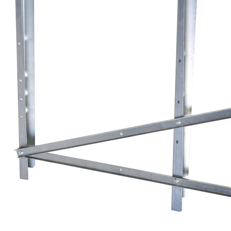 DURHAND kettingzaagbok zaagbok inklapbaar zaagframe voor brandhout zilver metaal 83 x 83 x 79 cm | Aosom.de