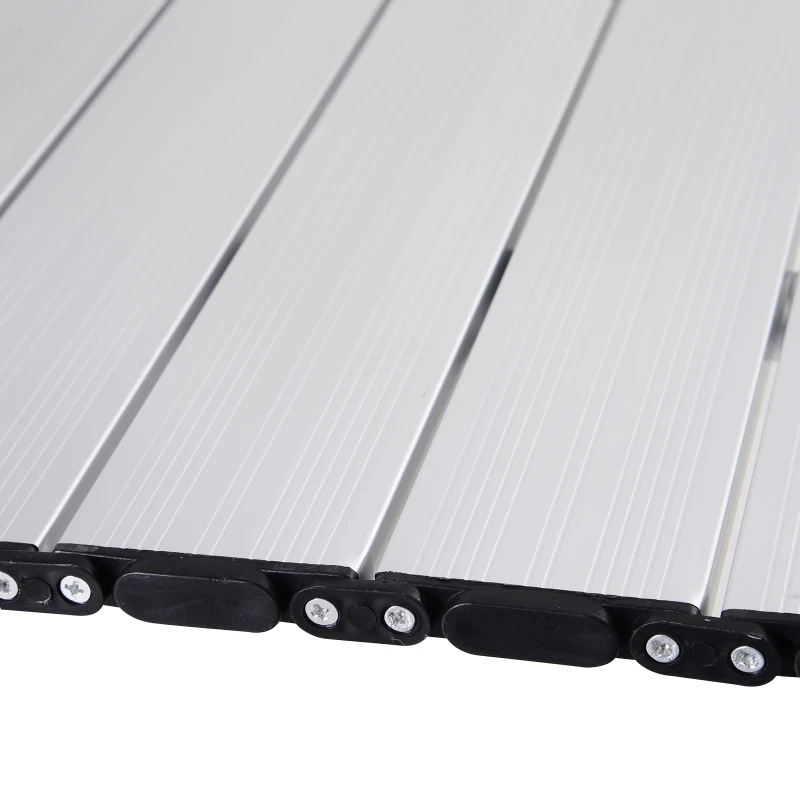 Stół piknikowy składany kempingowy regulacja wysokości torba transportowa aluminium Outsunny