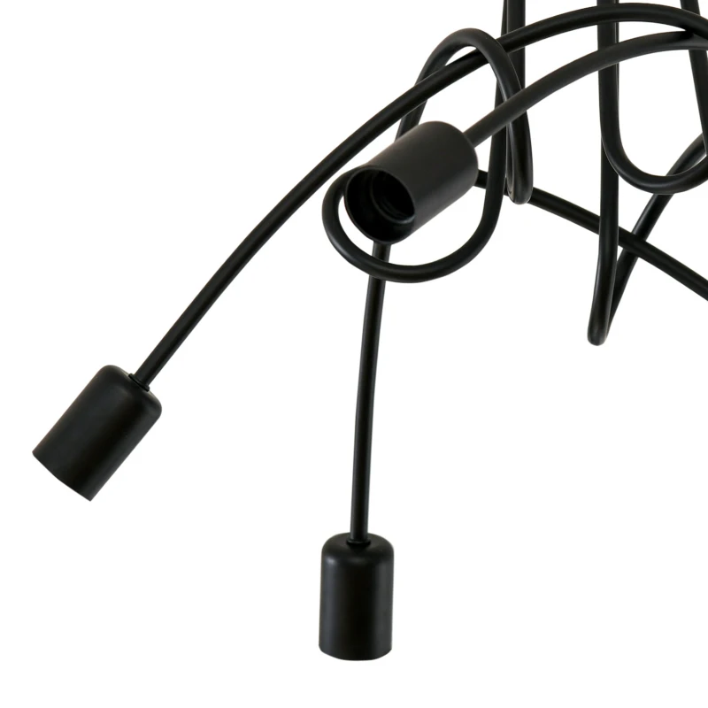 Żyrandol Lampa wisząca 5-punktowa Oprawa zwieszana gniazdo E27 industrialna metal