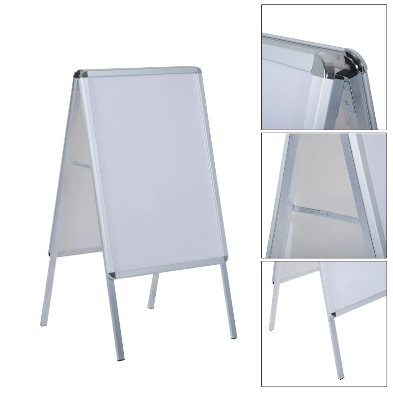 HOMCOM® A1 Plakatständer Werbeaufsteller Kundenstopper Gehwegaufsteller Werbetafel
