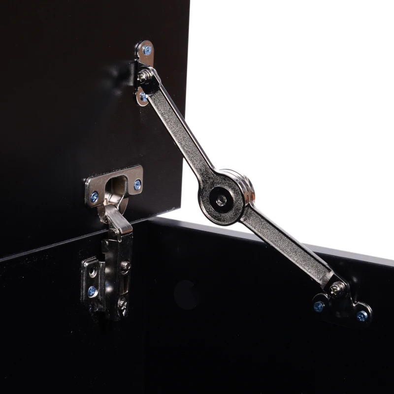 HOMCOM zitbank met grote opbergruimte schoenenbank opbergbank MDF wit 100x40x40cm