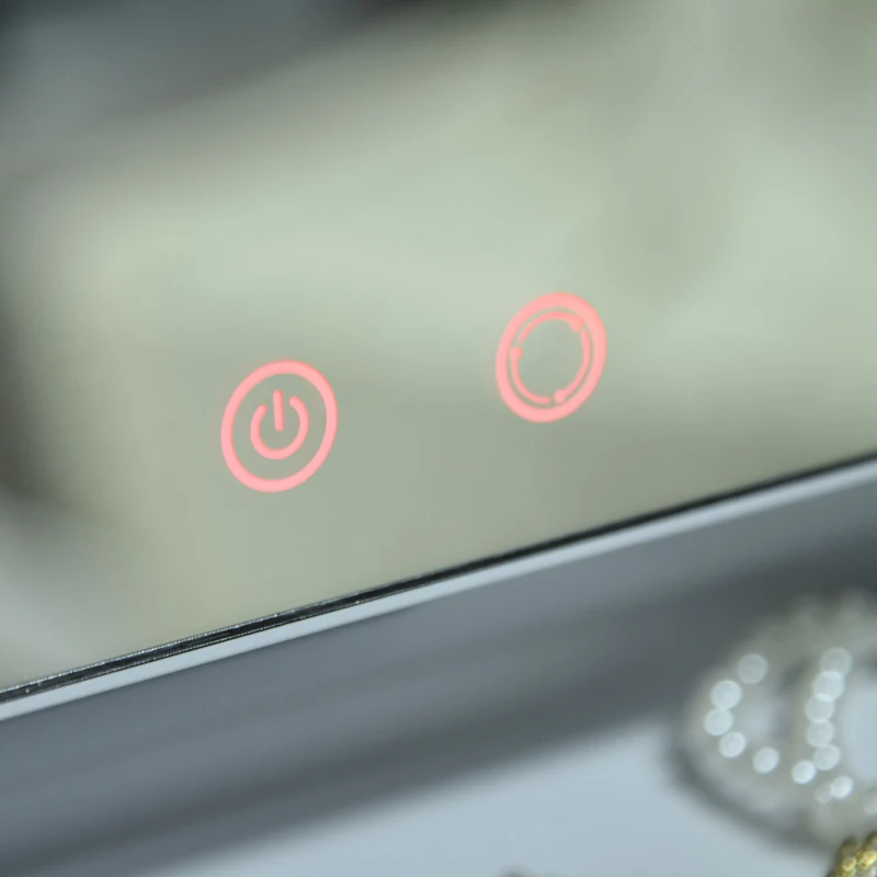 HOMCOM Hollywood Makeup Mirror with 12 Dimmable Bulbs, Multiple Color Modes, Table Top Vanity Mirror for Dressing Table, Smart Touch Control, Plug in