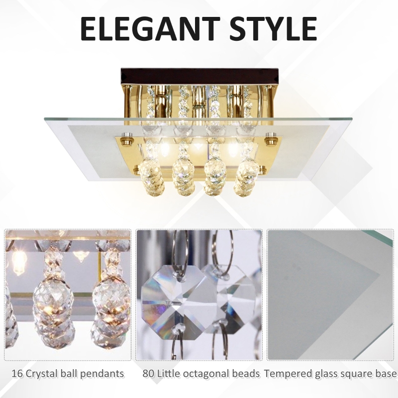 Homcom Ceiling Chandelier 5 Lights Crystal Flush Rain Drop Light Design Droplet Fixture In Metal Plate And Bulbs Mount Pendant Lamp Modern Illumination Fabric Aosom Uk - Homcom 5 Light K9 Crystal Droplet Ceiling Pendant Fixture Silver Homcom Ceiling Chandelier 5 Lights Crystal Flush Rain Drop Light Design Droplet Fixture In Metal Plate And Bulbs Mount Pendant Lamp Modern Illumination Fabric Aosom Uk - Homcom 5 Light K9 Crystal Droplet Ceiling Pendant Fixture Silver