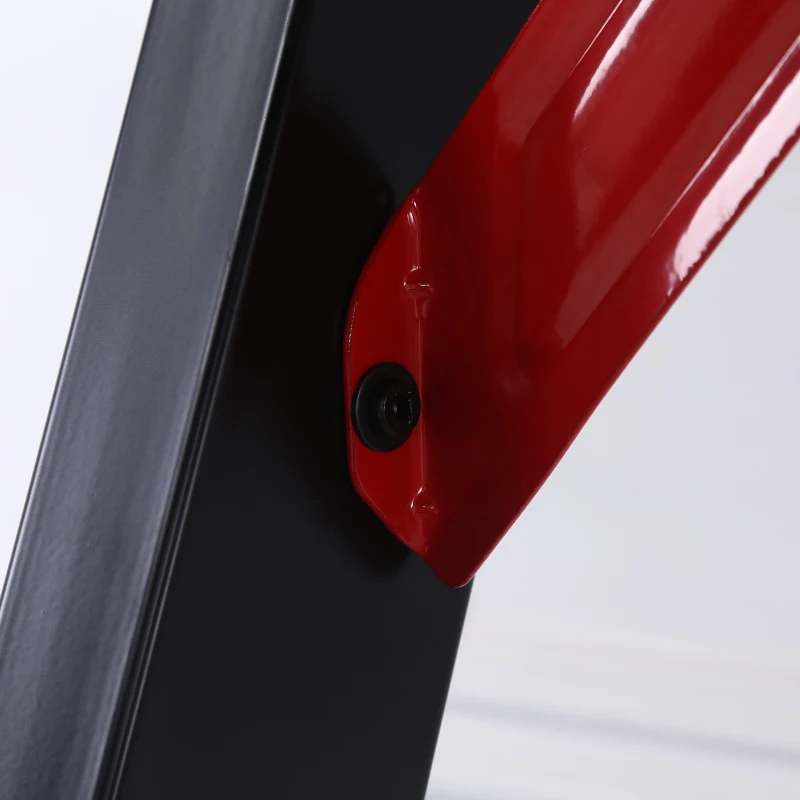 HOMCOM LED Gaming Desk, 120cm Racing Style Computer Table with Lights, Cup Holder, Headphone Hook, Cable Management, E-Sport Study Workstation, Black