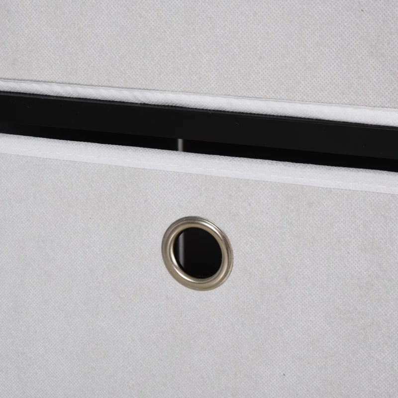 HOMCOM Portable Non-woven Fabrics Chest of Drawers Organize Cabinet Storage Cabinet w/ 6 Drawer, Black