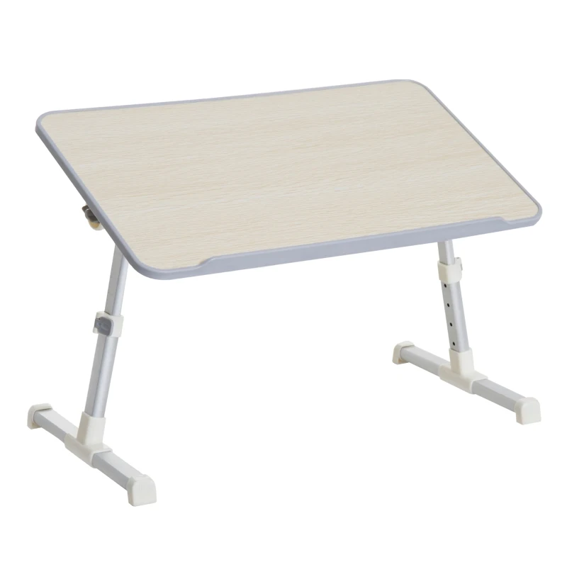 HOMCOM Foldable Laptop Stand Notebook PC Bed Table Desk Portable Height & Angle Adjustable