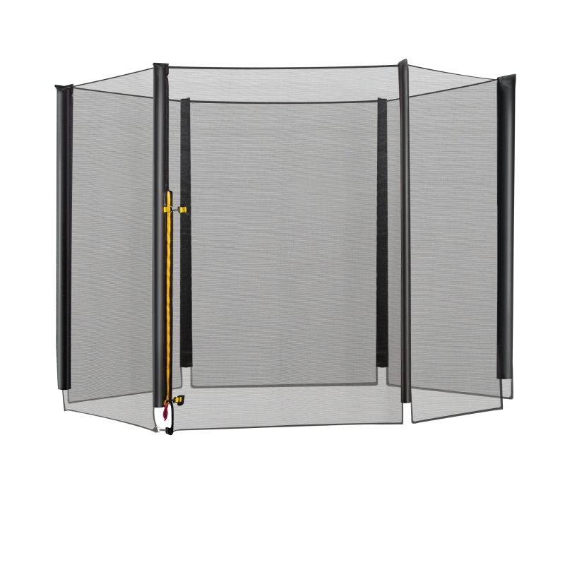 HOMCOM Red de Seguridad Pared Protectora Cama Elastica Trampolín Redonda (NO INCLUIDO) Diámetro ø 305 cm (6 Barras)