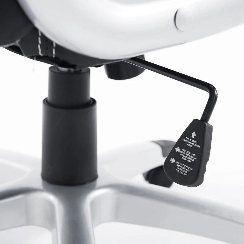 HOMCOM Racing Office Chair PU Leather Computer Desk Chair Gaming Style with Wheels, Flip-Up Armrest, Grey