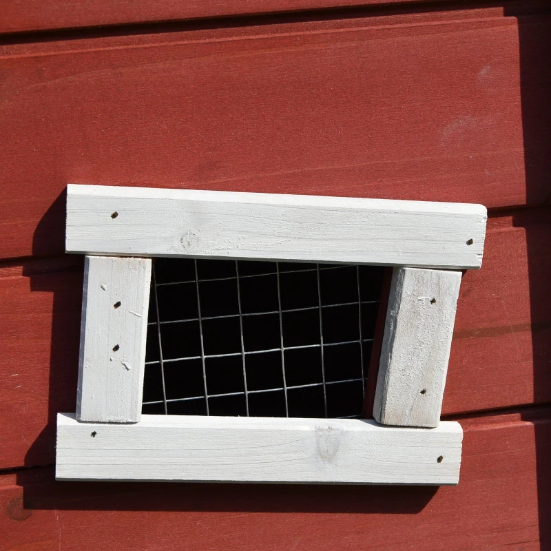 PawHut Rabbits Outdoor Fir Wood Guinea Pigs Hutches w/ Ramp Wine-Brown