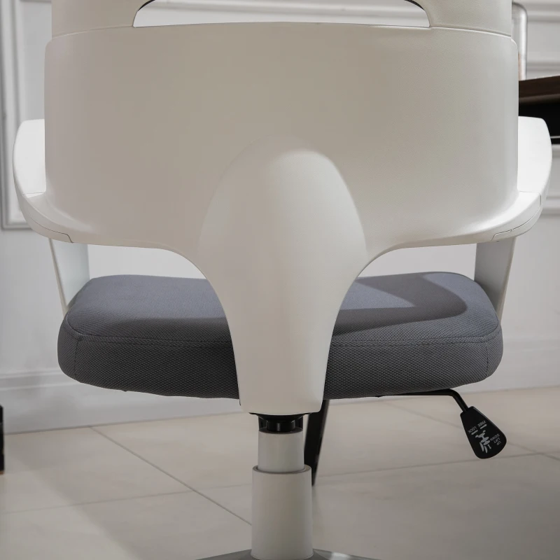 Vinsetto High Back Office Chair Work Executive 360 Swivel w/ 5 Castor Wheels Foam Padding Ergonomic Wide Arms Deep Grey