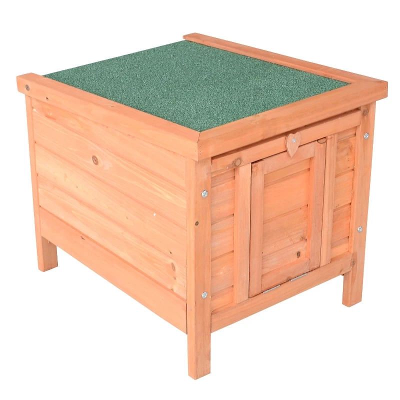 PawHut 20" Wooden Guinea Pigs Hutches-Fir Wood