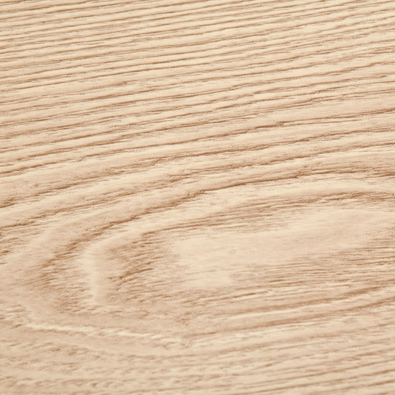 HOMCOM L-Shaped Desk Corner Computer Desk with Storage Shelf, Cord Holes, Natural Wood Color