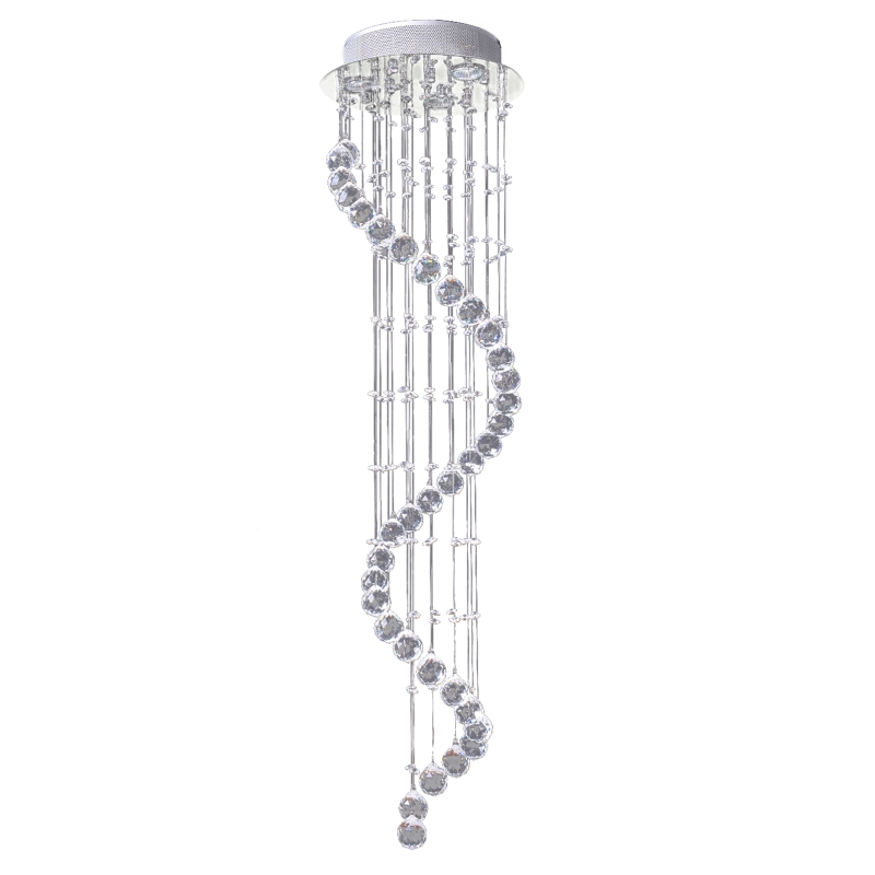 HOMCOM Crystal Chandelier, 35 Φ 40 mm balls and 160 Octagons