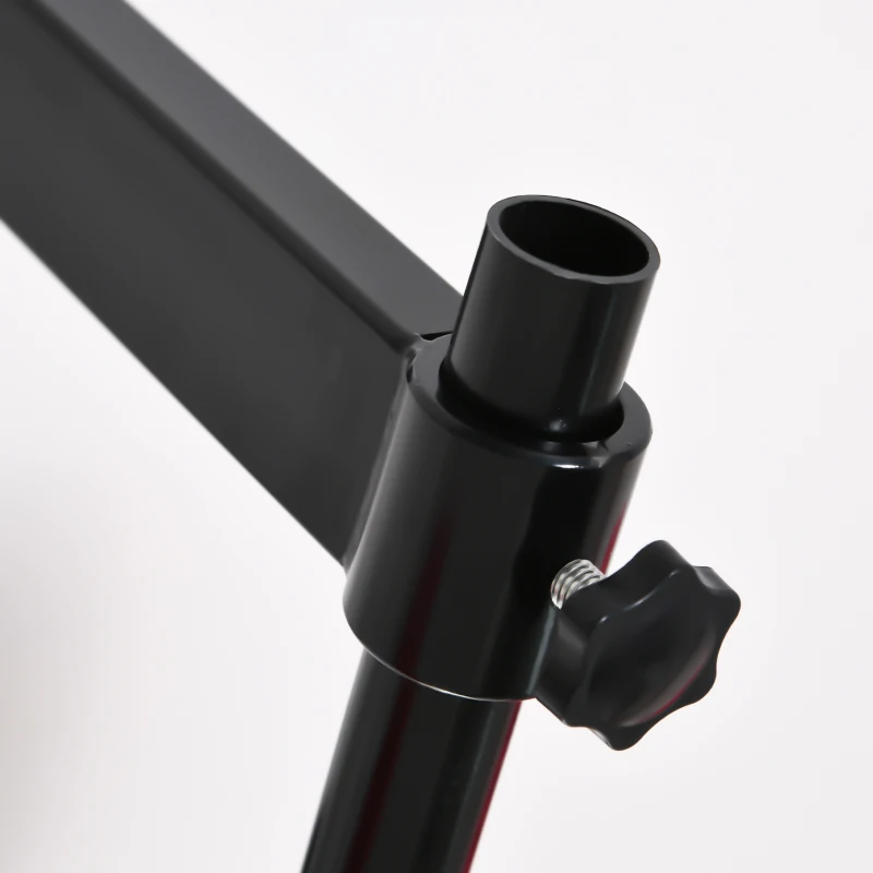 HOMCOM worek treningowy obrotowy worek bokserski z ramieniem do montażu ściennego urządzenie do ćwiczenia boksu stal sztuczna skóra kolor czerwony 82 x 65 x 14 cm | Aosom