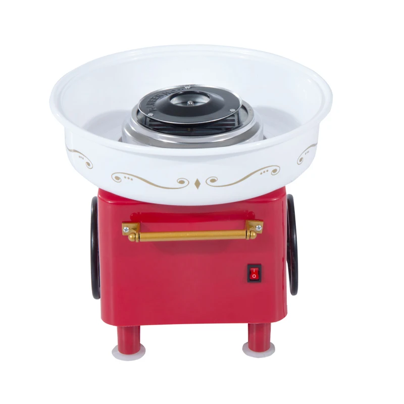 HOMCOM Electric Cotton Candy Maker Candy Floss Machine Cart Kitchen DIY 450W Red