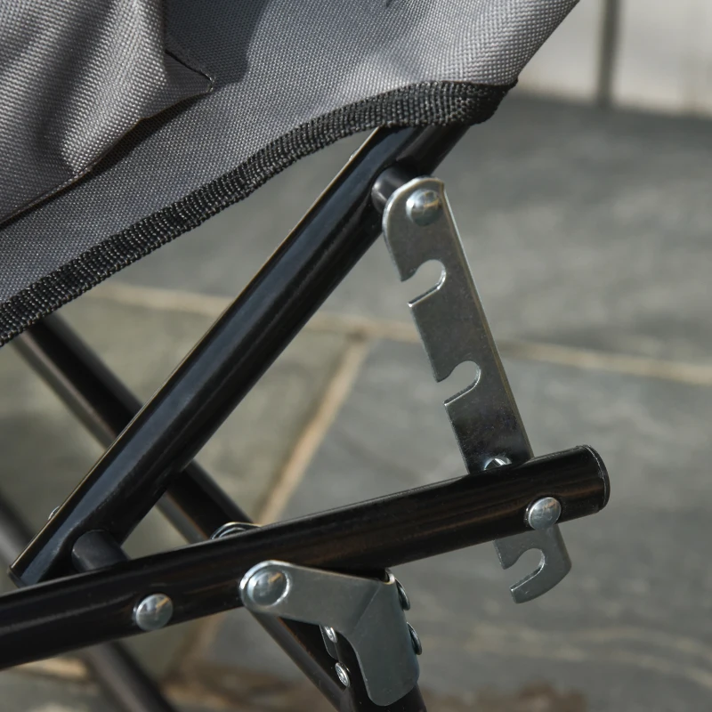 Outsunny Folding Sun Lounger Reclining Chair w/ Pillow Reading Hole Garden Beach