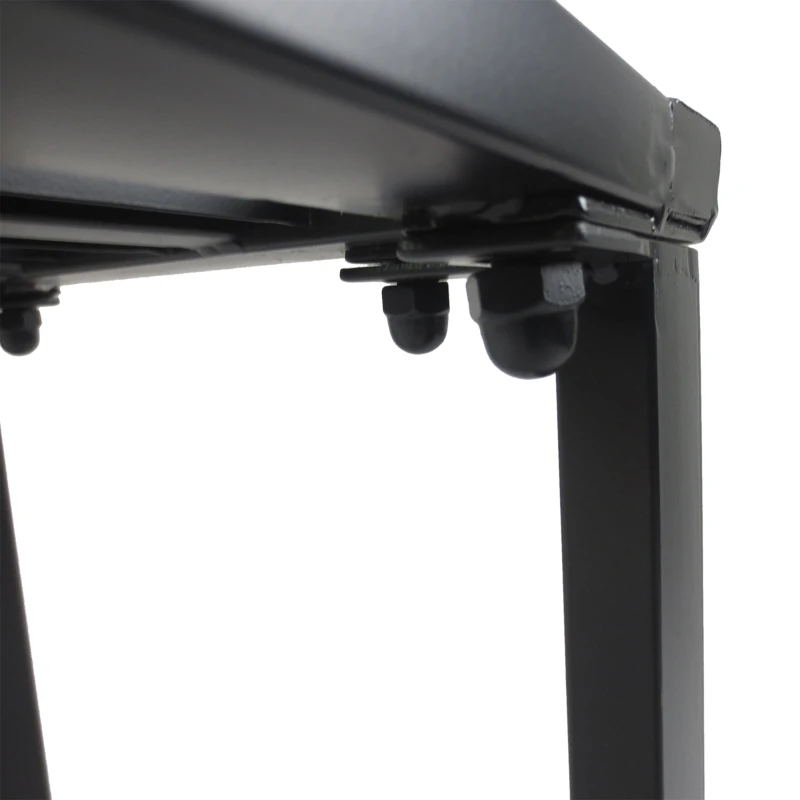 Outsunny 3Pcs Metal Beer Table Bench Set Patio Folding Picnic Desk Chair Garden Yard