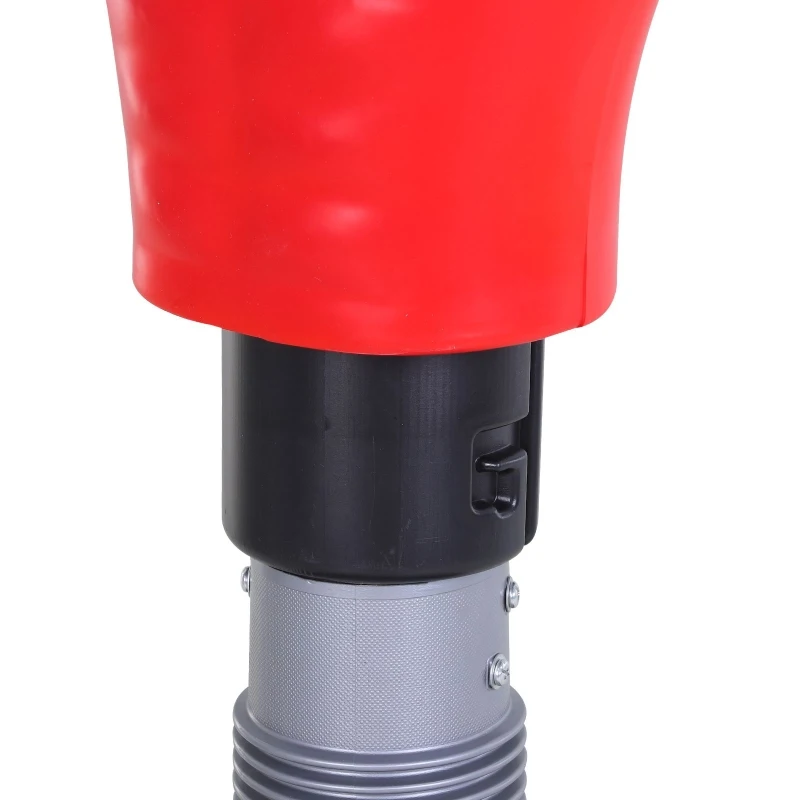HOMCOM Freestanding Boxing Punching Bag Heavy Boxing Bag Men Stand Kick Boxing Bag Kick Punch Bag Silicone Red